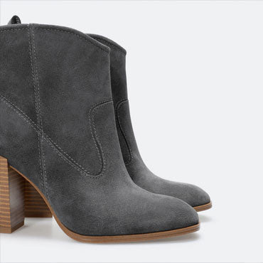 Gray Bootie